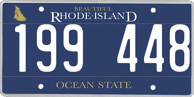 RI license plate 199448