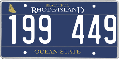 RI license plate 199449