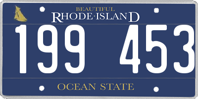 RI license plate 199453