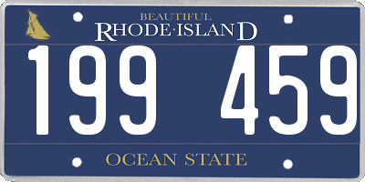 RI license plate 199459