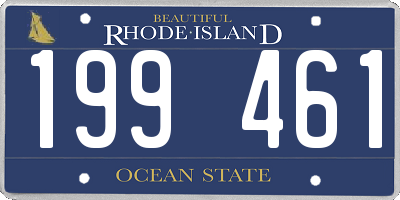 RI license plate 199461