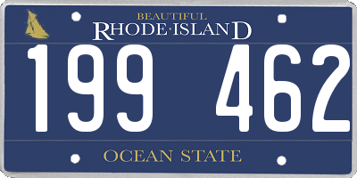 RI license plate 199462