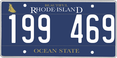 RI license plate 199469