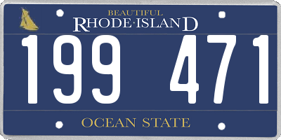 RI license plate 199471