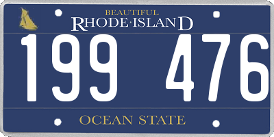 RI license plate 199476