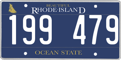 RI license plate 199479