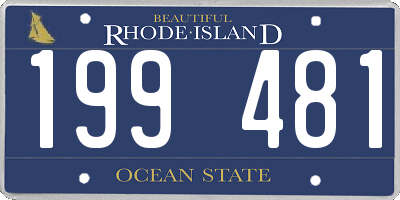 RI license plate 199481