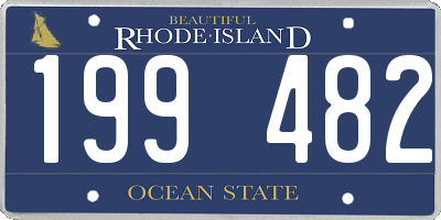 RI license plate 199482