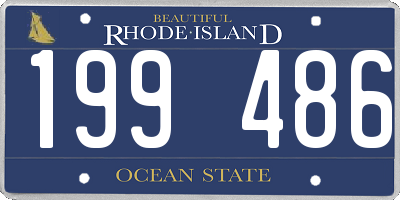 RI license plate 199486