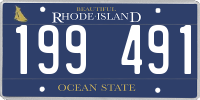 RI license plate 199491