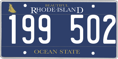 RI license plate 199502