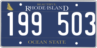RI license plate 199503