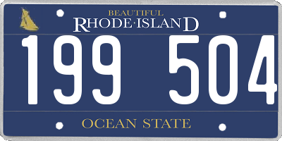 RI license plate 199504