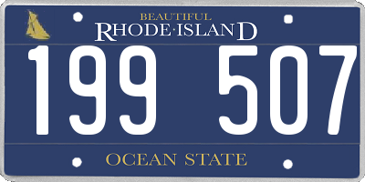 RI license plate 199507