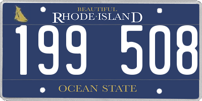 RI license plate 199508