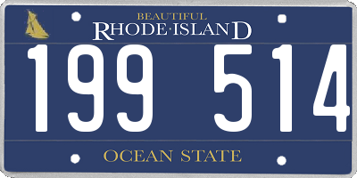 RI license plate 199514