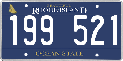 RI license plate 199521