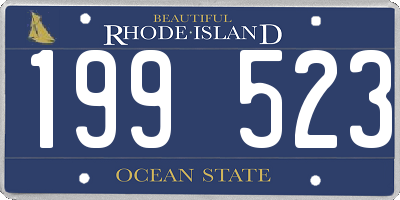 RI license plate 199523
