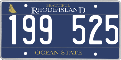 RI license plate 199525