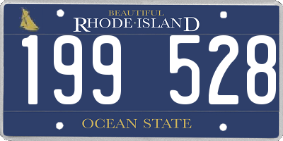 RI license plate 199528