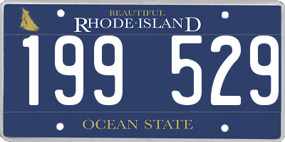 RI license plate 199529