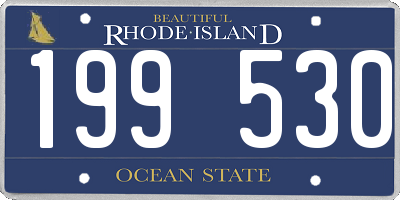 RI license plate 199530