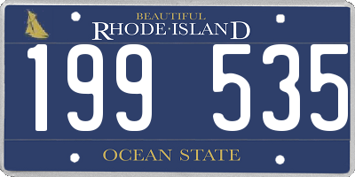 RI license plate 199535