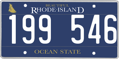 RI license plate 199546