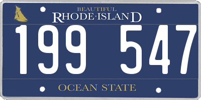 RI license plate 199547