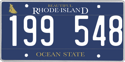 RI license plate 199548