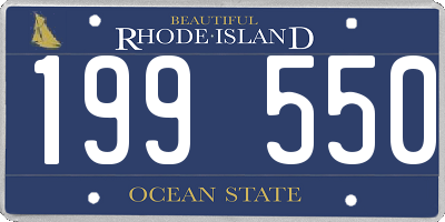 RI license plate 199550