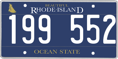 RI license plate 199552