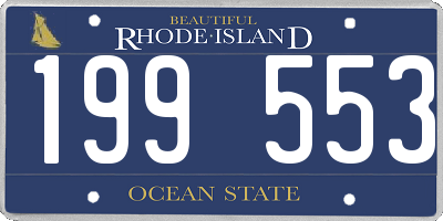 RI license plate 199553