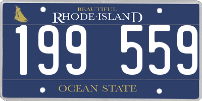 RI license plate 199559
