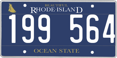 RI license plate 199564