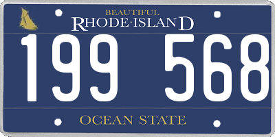 RI license plate 199568