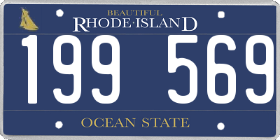 RI license plate 199569