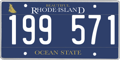 RI license plate 199571
