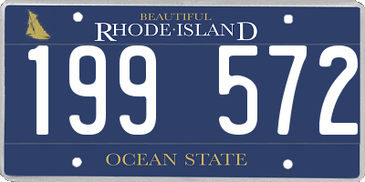 RI license plate 199572
