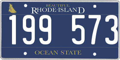 RI license plate 199573