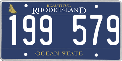 RI license plate 199579