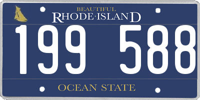 RI license plate 199588