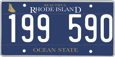 RI license plate 199590