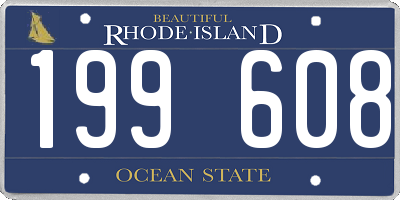 RI license plate 199608