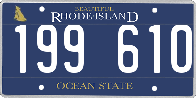 RI license plate 199610