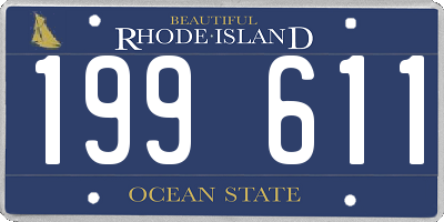 RI license plate 199611