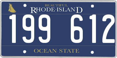 RI license plate 199612