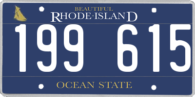 RI license plate 199615