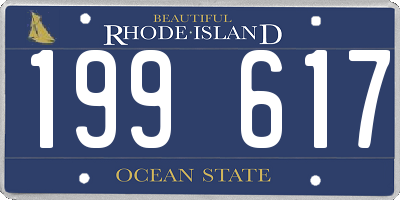 RI license plate 199617