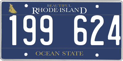 RI license plate 199624